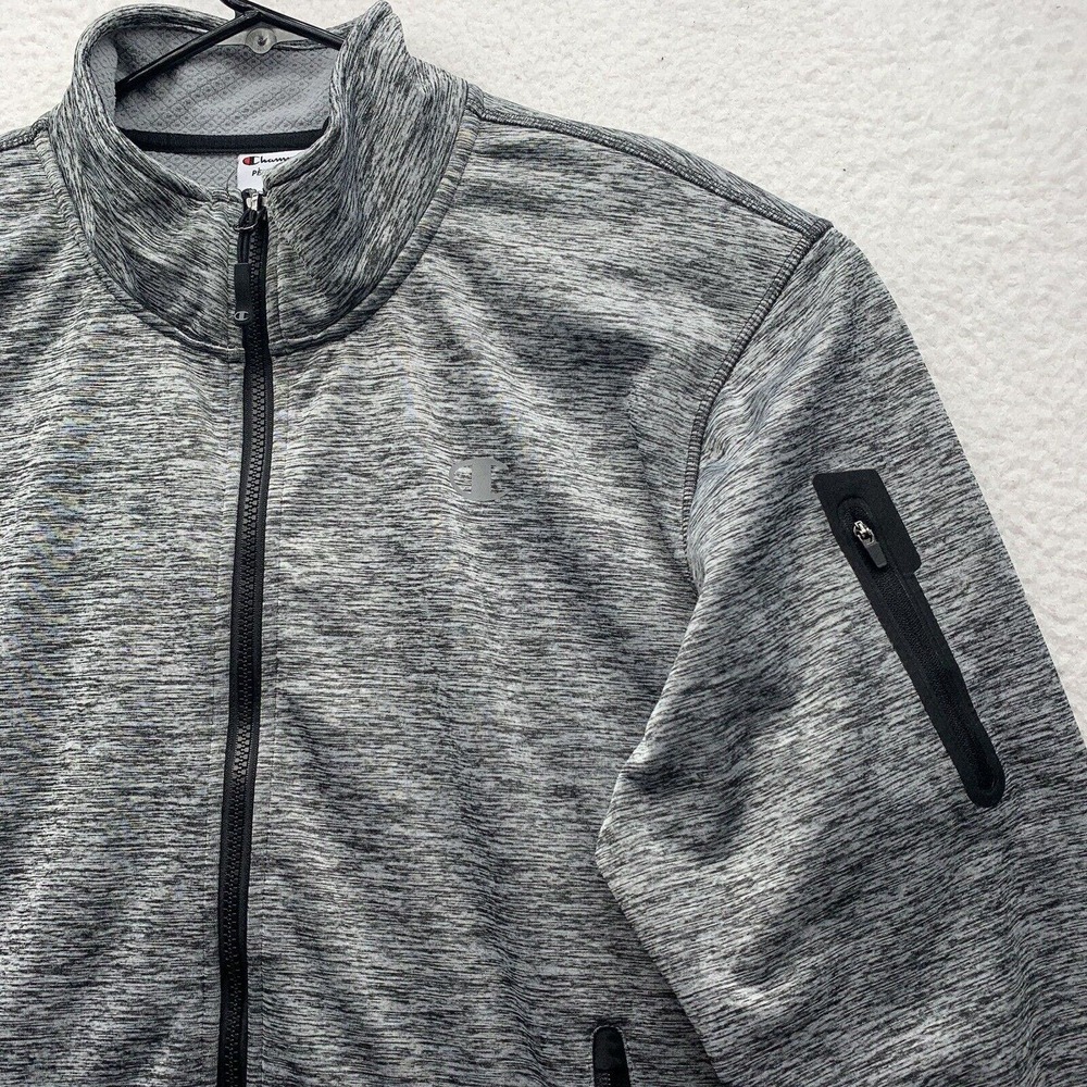 Champion Activewear Jacket Mens 2XL XXL Duo Fold Thermal Lining‎ Heather Gray - Picture 2 of 14